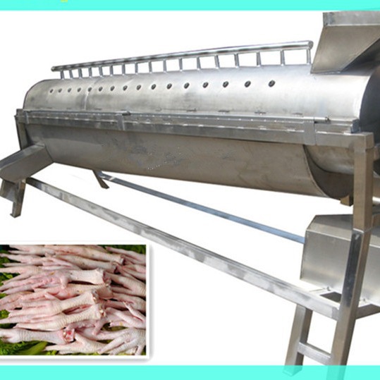 供应 不锈钢鸡爪脱皮机 浸烫漂烫脱皮成套流水线设备价格