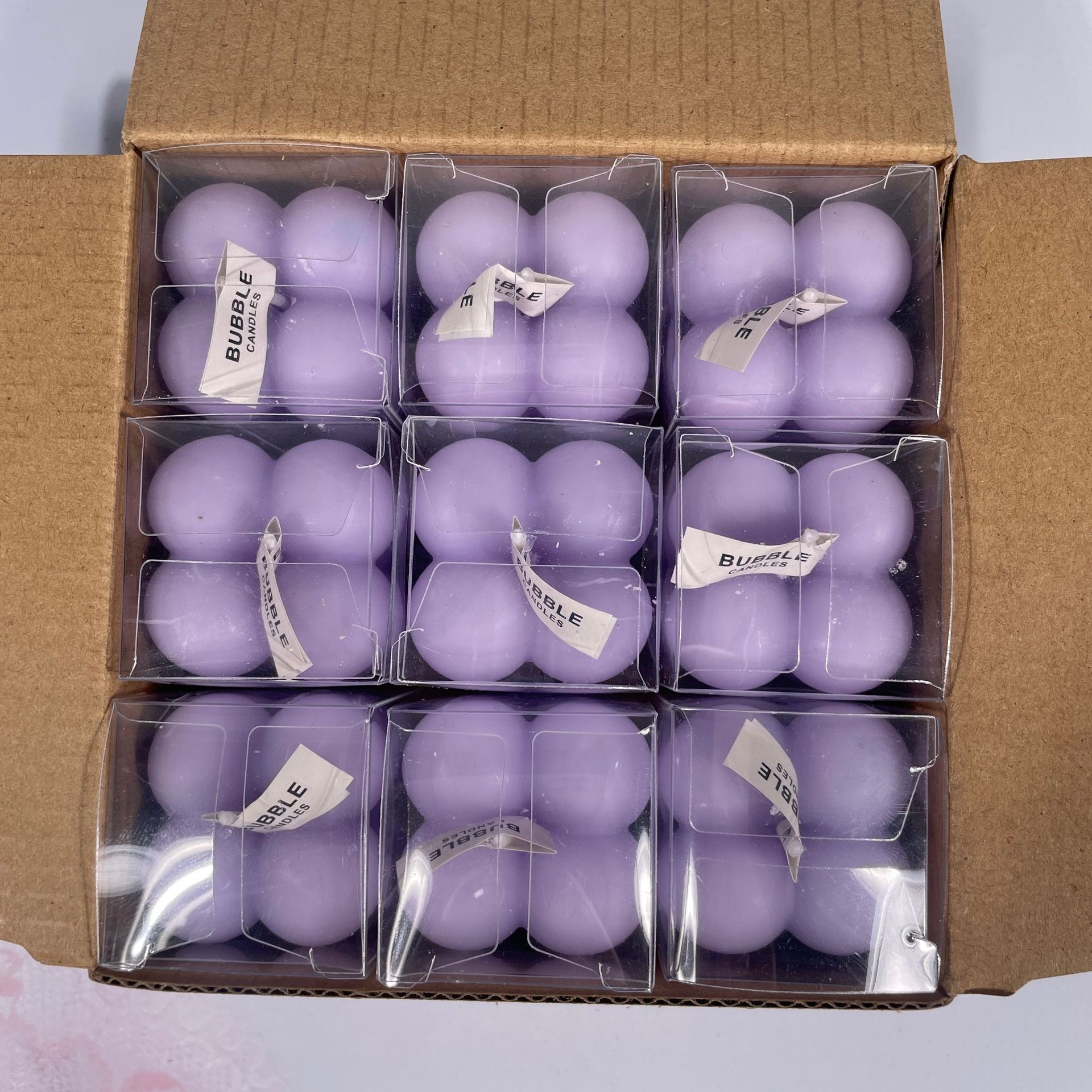 Cubo Rubik al por mayor creatividad casera hecha a mano adorable modelado burbuja fragancia pequeña vela regalo transfronterizo