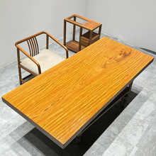 餐桌茶桌书桌办公桌整块实木非洲柚木实木大板桌非洲柚木大板桌
