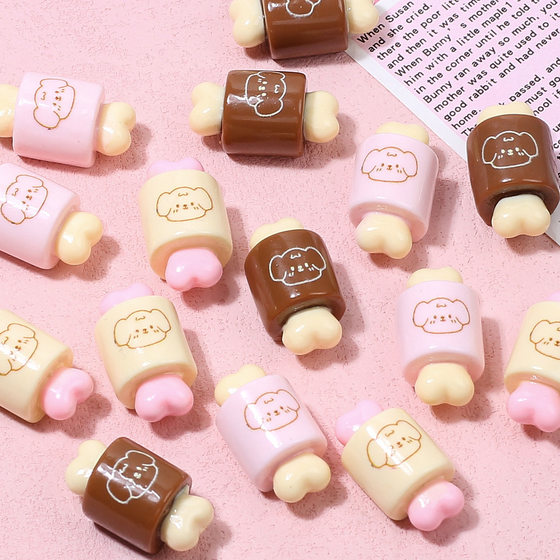 puppy bread bone food play cream glue diy handmade hairpin refrigerator material resin accessories accessories wholesale