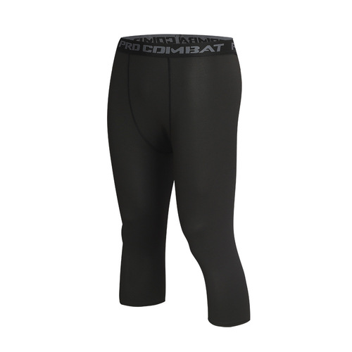 Men's Gym Pants, Sports Pants, Fitness Running Basketball Training Shorts, 7/8 Length, Breathable, High Elasticity, Tight Fitting, Plus Size