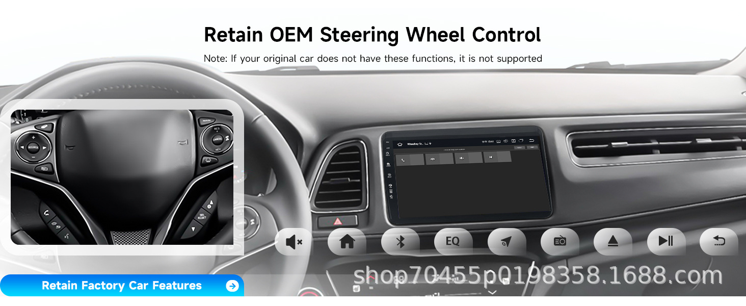 Suitable for Honda XR-V HR-V Binzhi reversing image HD display car Android large screen navigator
