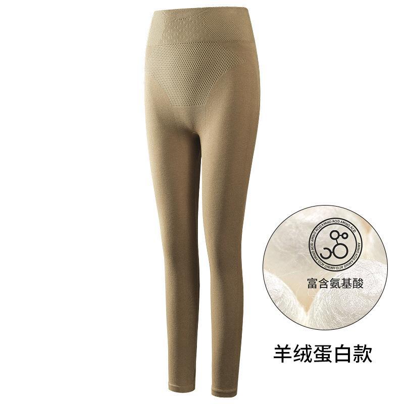 新型秋冬徳絨毛高腰ウールズボン高弾は腹を収めて発熱します。