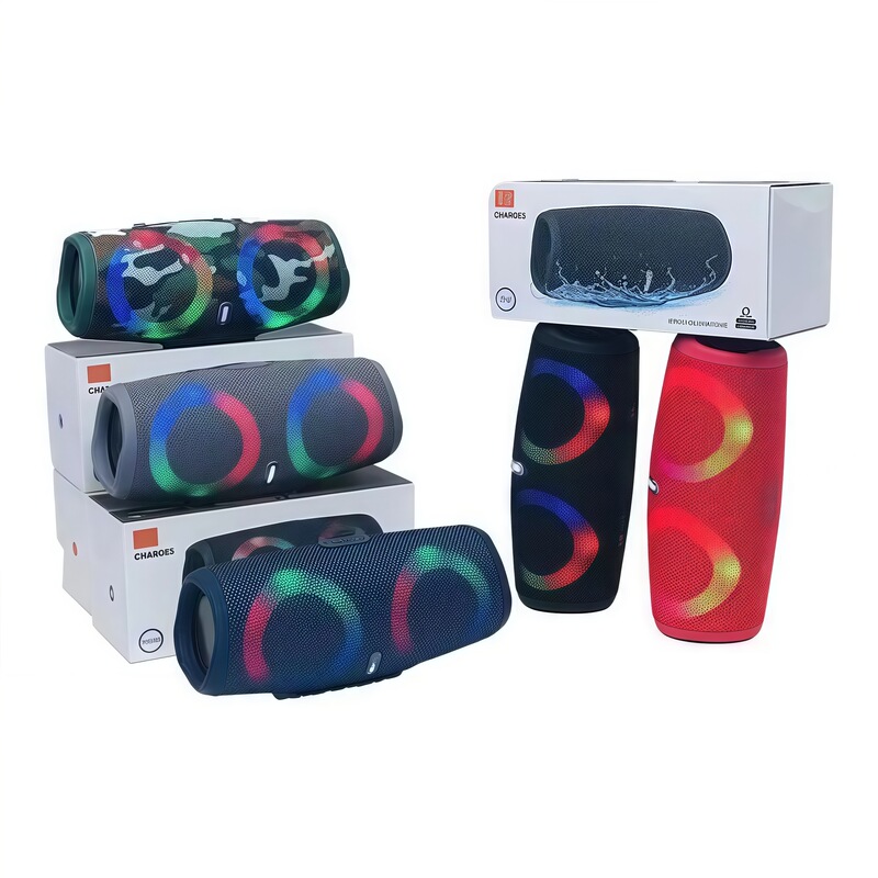 Shockwave 5Th Generation Bluetooth Speaker Outdoor High Volume Subwoofer Home Colorful Light Portable Audio Cross-Border