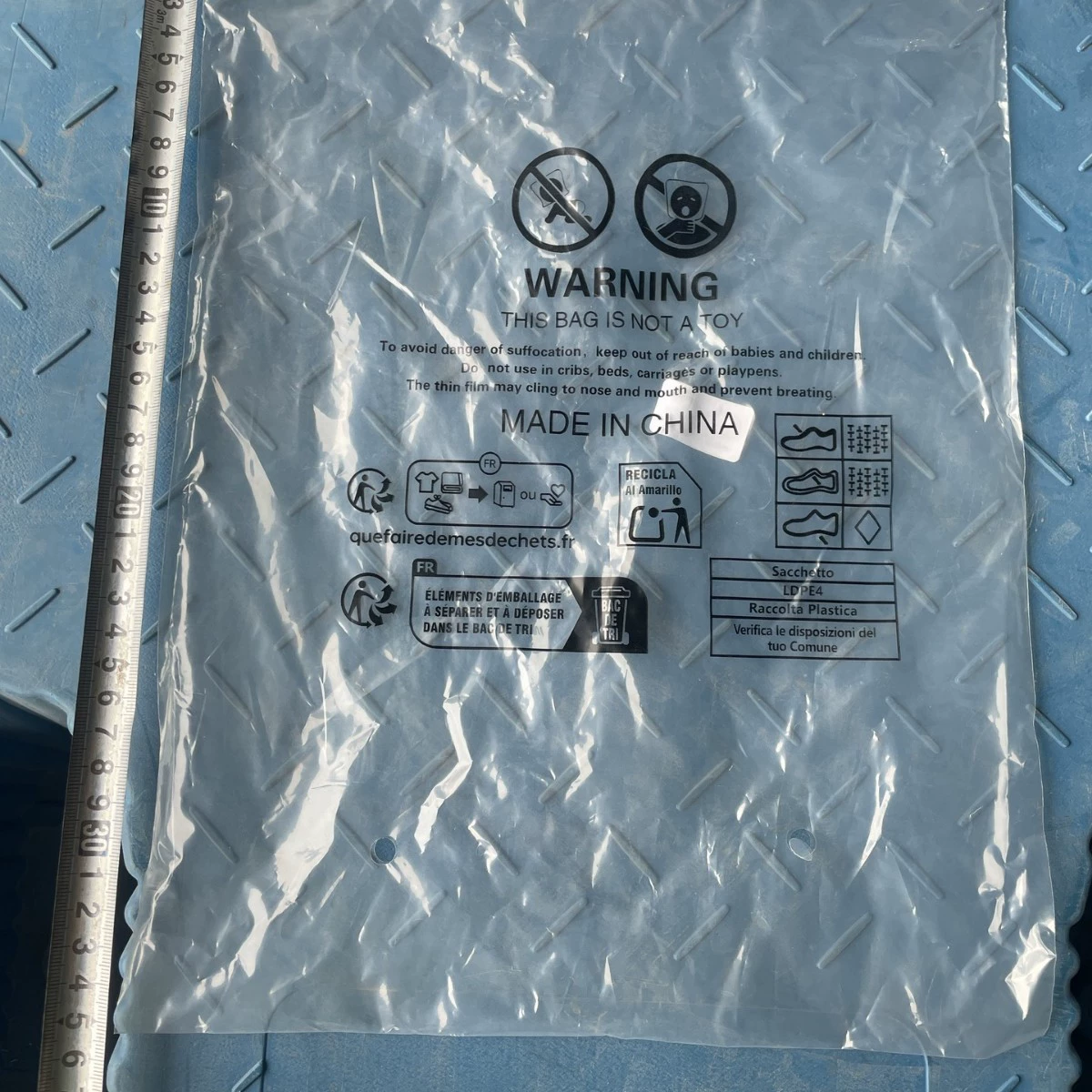 Предупреждение для обуви Прозрачные сумки на молнии мужская и женская обувь могут быть доступны для внешней торговли через границу TEMU, Amazon упаковочные пакеты