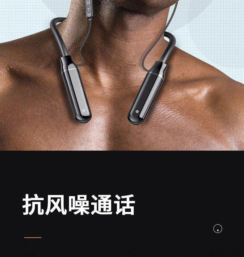 Wireless Bluetooth earphones, sports neckband style, ultra-long standby, card-insertable, in-ear type, universal headset for Huawei phones