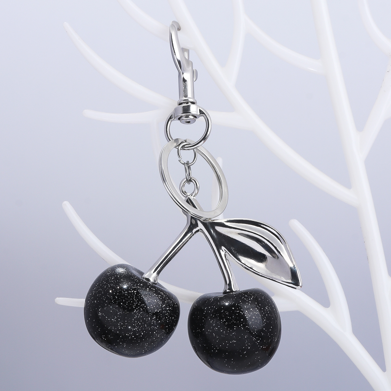 64g Weight Bag Pendant, Keychain Classification 1 Piece Quantity Holiday, Banquet, Travel Occasion Plastic, Resin Material Christmas Festival Cherry Pattern Fruit/Food, Plating Design Elegant, Hip-Hop, Simple Style Style 1 Piece Elegant Hip-Hop Simple Style Cherry Plastic Resin Fruit/Food Plating Christmas Bag Pendant Keychain 28