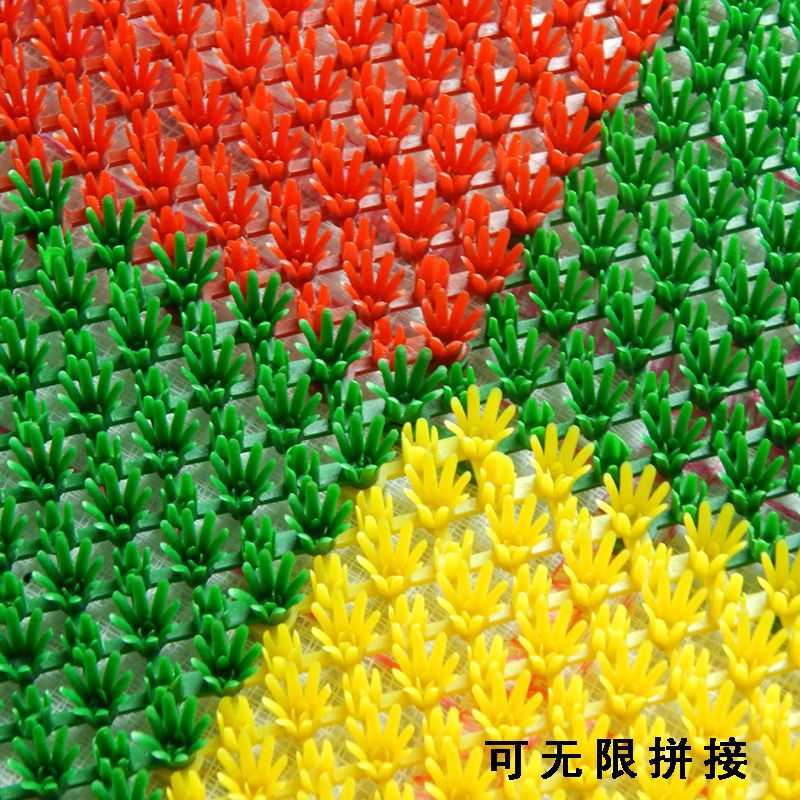 进门入户除尘蹭土刮泥垫可无限拼接人造草坪脚垫塑料门垫地垫