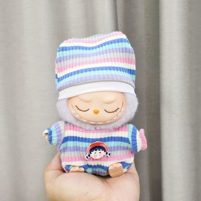拉布布公仔换装着替衣服labubu一二三代娃衣服裙子背带裤套装超萌|undefined