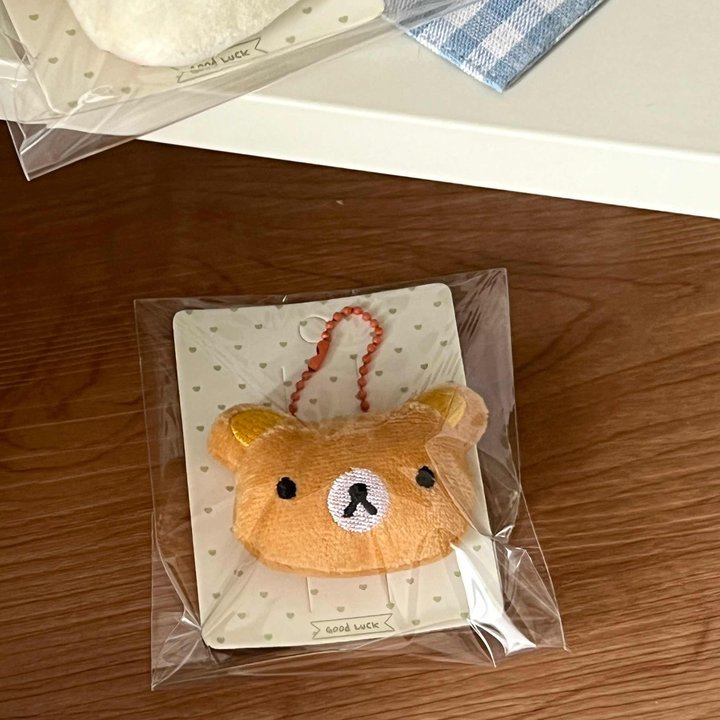 日本のリラックマかわいいぬいぐるみペンダント中世スタイル超かわいい学生バッグペンダント漫画ガールハートペンダント|undefined