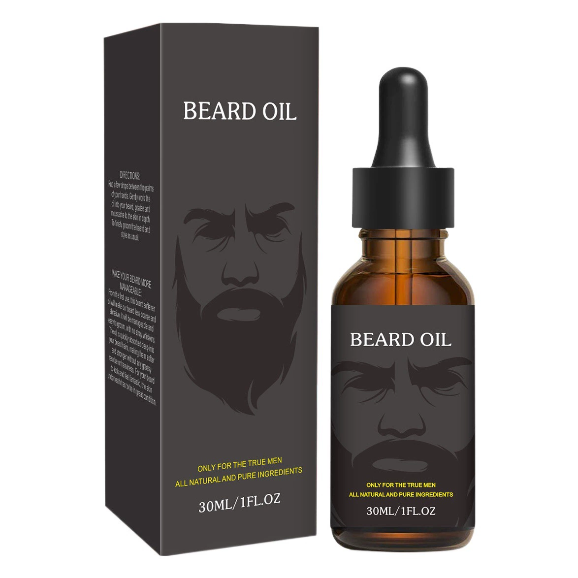 Трансграничная горячая Распродажа Уход за маслом для бороды Костюм для роста бороды Масло для роста бороды Питательное Жесткий рост Масло для бороды Партия