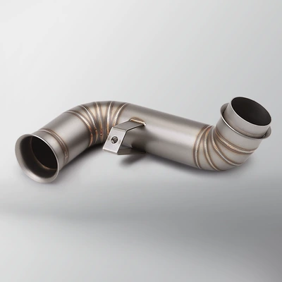 Motorcycle exhaust pipe – section 2018-2022 non-destructive installation