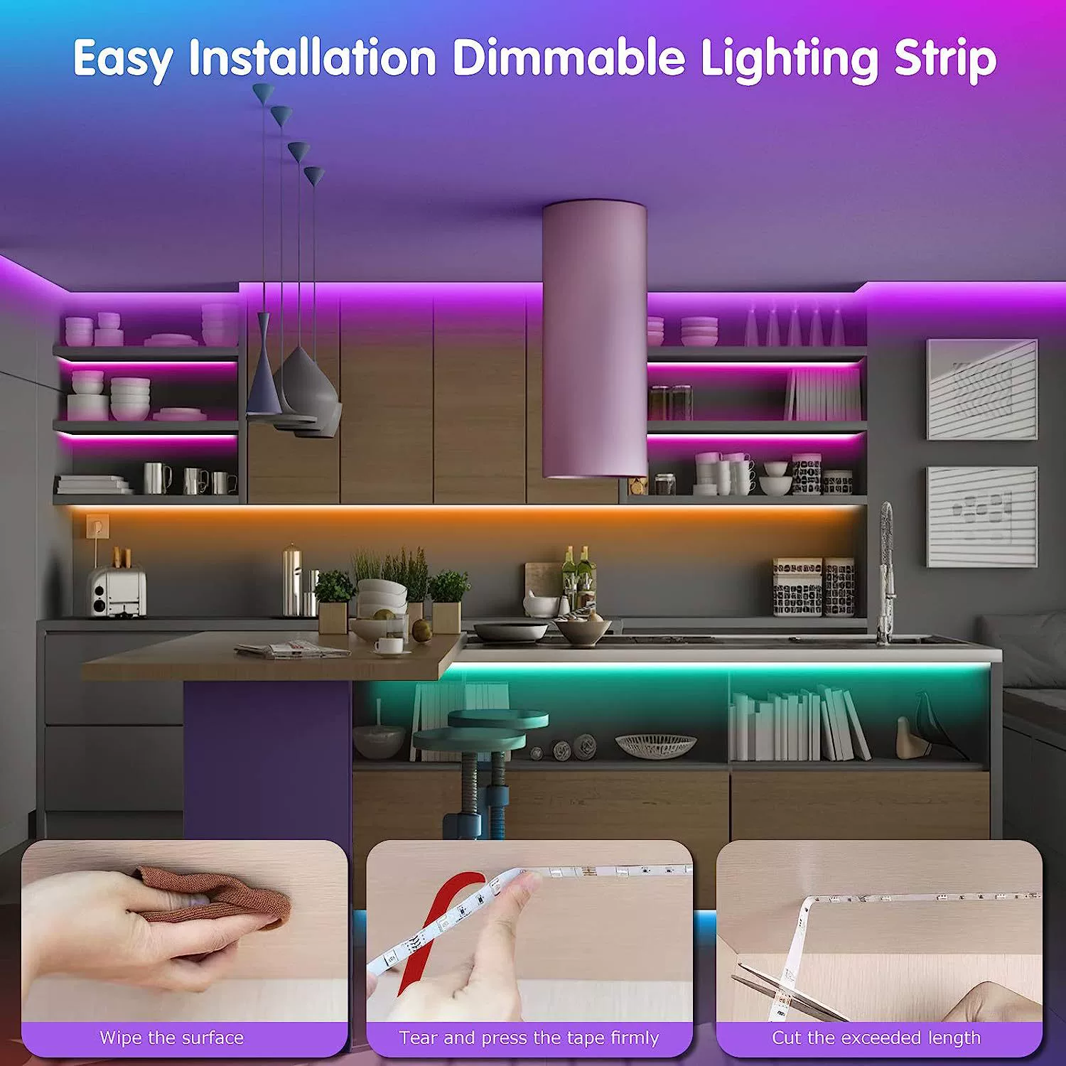 Light strip, set, mobile phone, lamp, bluetooth, 12v, 30m, 40m