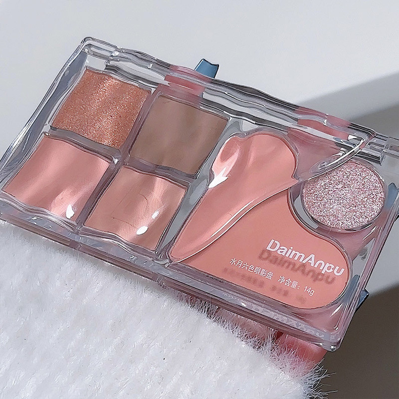 Daimanpu水月六色アイシャドー盤は繊細で飛びにくいです。|undefined