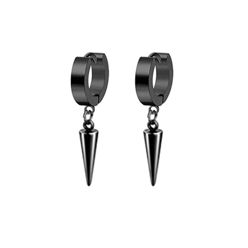 Retro Minimalist Circular Earrings For Women Pointed Cone Design_voghion.com