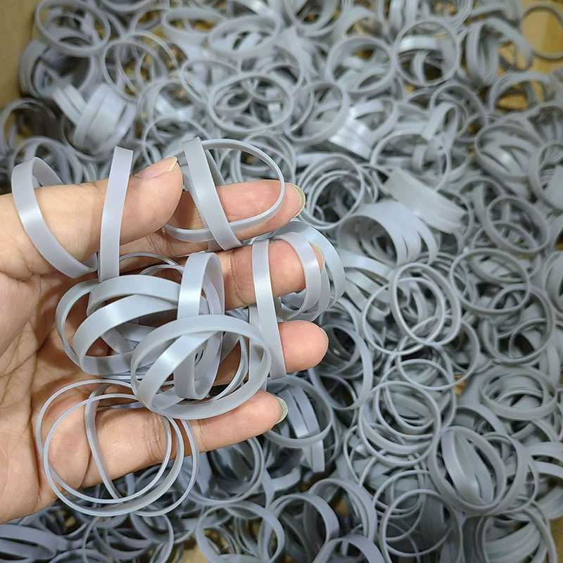 Серый диаметр 30/15 мм высокая эластичная устойчивость к старению силиконовая стяжка с резиновым кольцом