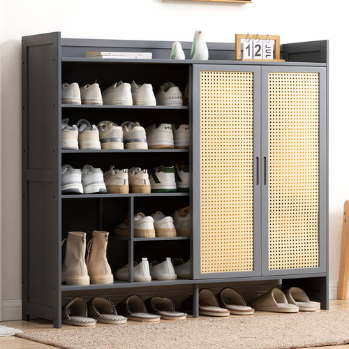 Shoe cabinet, home door shoe rack, simple dormitory rental house, multi-layer dustproof entry storage artifact to save space