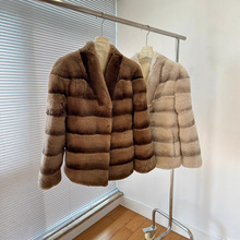 25冬季新款中古贵妇美拉德风高端雷克斯獭兔皮草外套女毛毛大衣