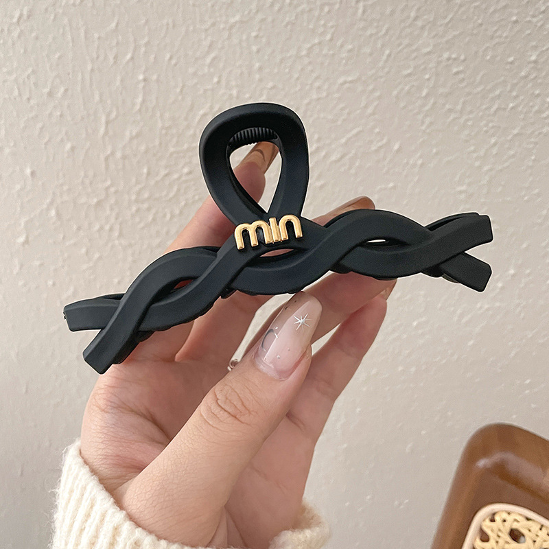 Clip de agarre, gran cantidad de cabello, horquilla esmerilada, horquilla simple, horquilla de tiburón, nuevo y exquisito tocado de alta gama, horquilla femenina