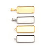 Rectangular earrings stainless steel handmade, pendant, accessory, with gem, wholesale