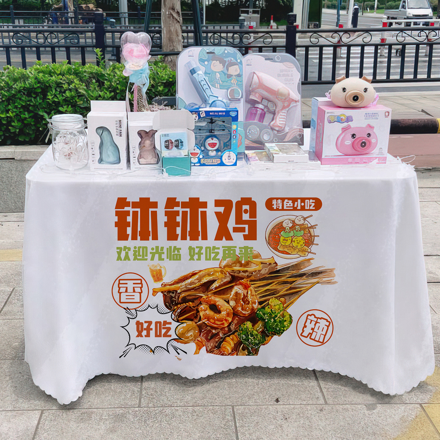 Deliciosas toallas de mesa de cocina de cocina, toallas de mesa publicitarias, toallas de mesa de mercado nocturno, toallas de mesa de carro, toallas de mesa de carretera