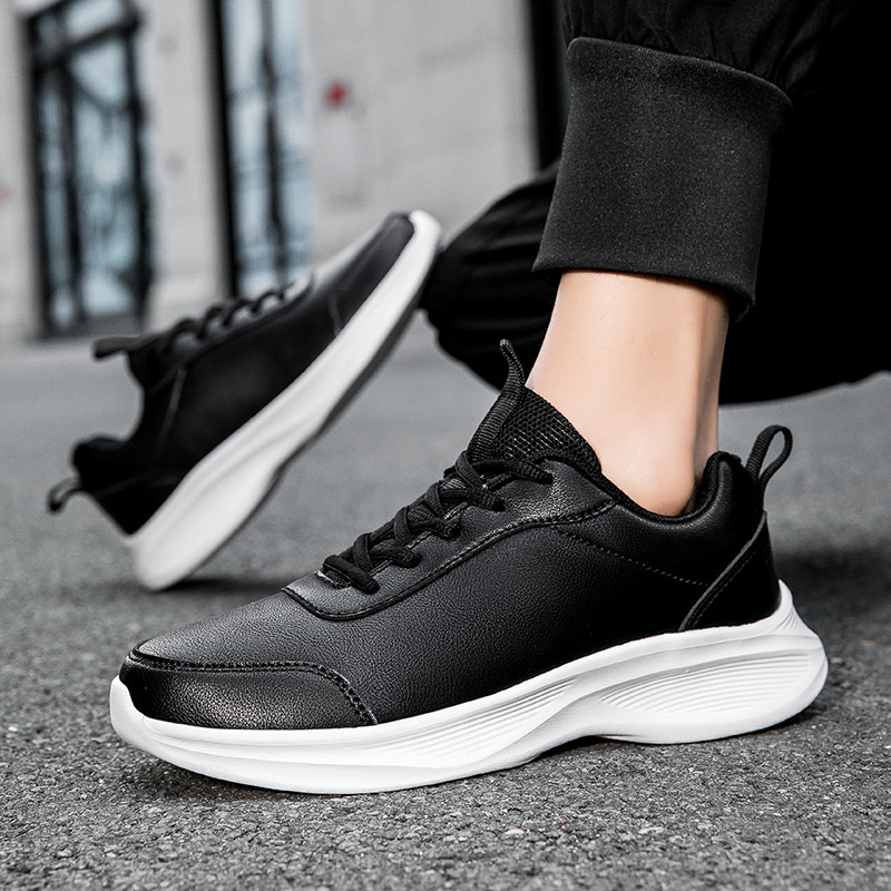 2023 oferta especial tamaño zapatilla de deporte de los hombres y los zapatos de las mujeres con forro polar primavera y otoño nuevos zapatos de cuero de fondo suave par de zapatos casuales