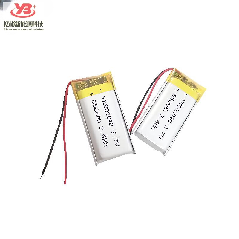 802040聚合物锂电池蓝牙耳机录音笔650mAh3.7V可充电锂电池高容量|undefined