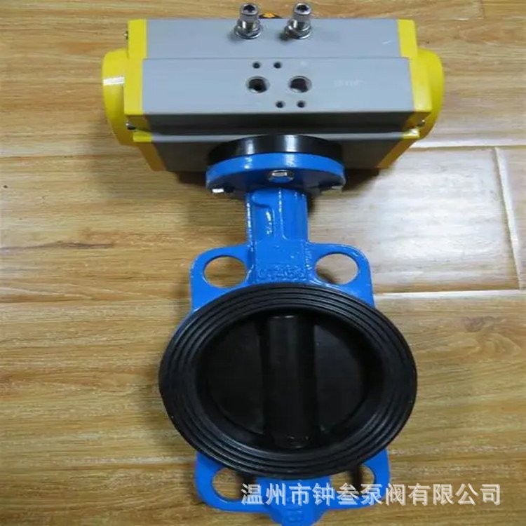 电动对夹衬胶蝶阀 D971J-10C 智能一体化调节型 AC220V 衬胶蝶阀