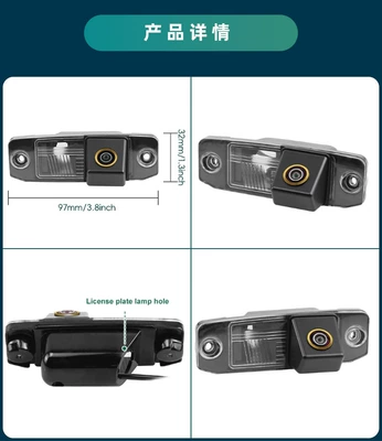 Vehicle camera — Night Vision - ahd720pcvbs-optional-black-fisheye-large-angle-lens-hyundai-sonata-elantra-accent-kia-sportage-carens-ceed