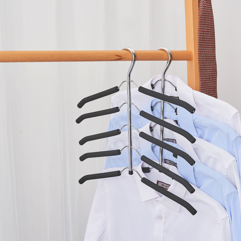 アマゾンの爆発的な多機能マジックハンガーのスポンジの服の棚の省スペースの家庭用服はtシャツのハンガーを支えます。|undefined