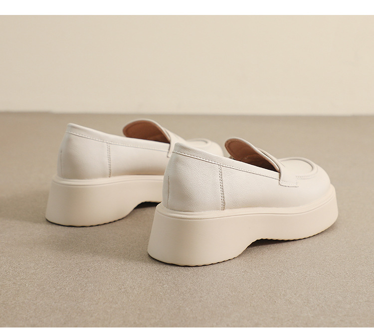 Retro Damen Loafers Im Britischen Stil Mit Dicker Sohle_voghion.com