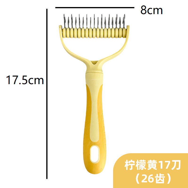 Colección de peines para mascotas, peines para gatos, peines para gatos, peines para perros, peines abiertos, peines de aguja, suministros para mascotas transfronterizos, fábrica al por mayor