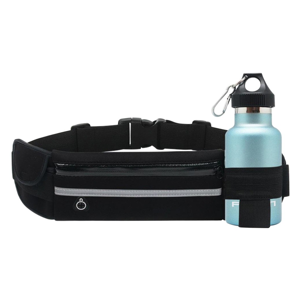 Water bottle waist bag outdoor sports waist bag fitness running waist bag waterproof anti-theft mobile phone waist bag personal riding