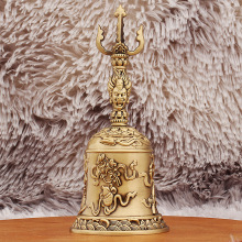 黄铜三清道铃 手持八宝铃 道家道士铃铛太上老君八仙法器天蓬帝钟