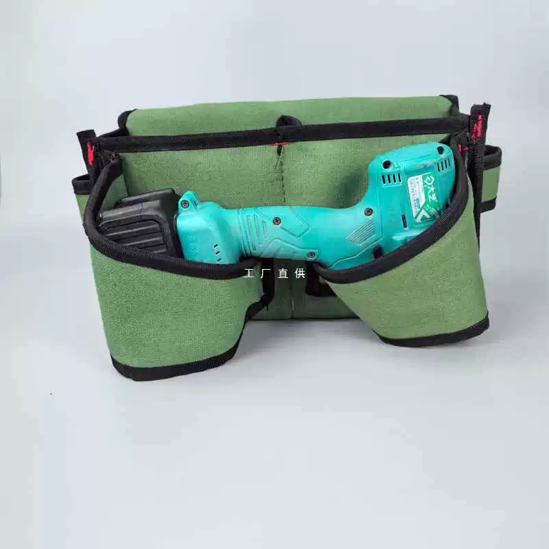 ✅ Сумка для инструментов с электрическим ключом, износостойкий карман для ногтей для деревообработки, холщовая поясная сумка, инструмент для деревообработки с гвоздями, многофункциональный карман для ногтей