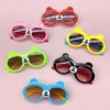 Children's fashionable glasses solar-powered suitable for men and women, cartoon sun protection cream, sunglasses, new collection, UF-protection