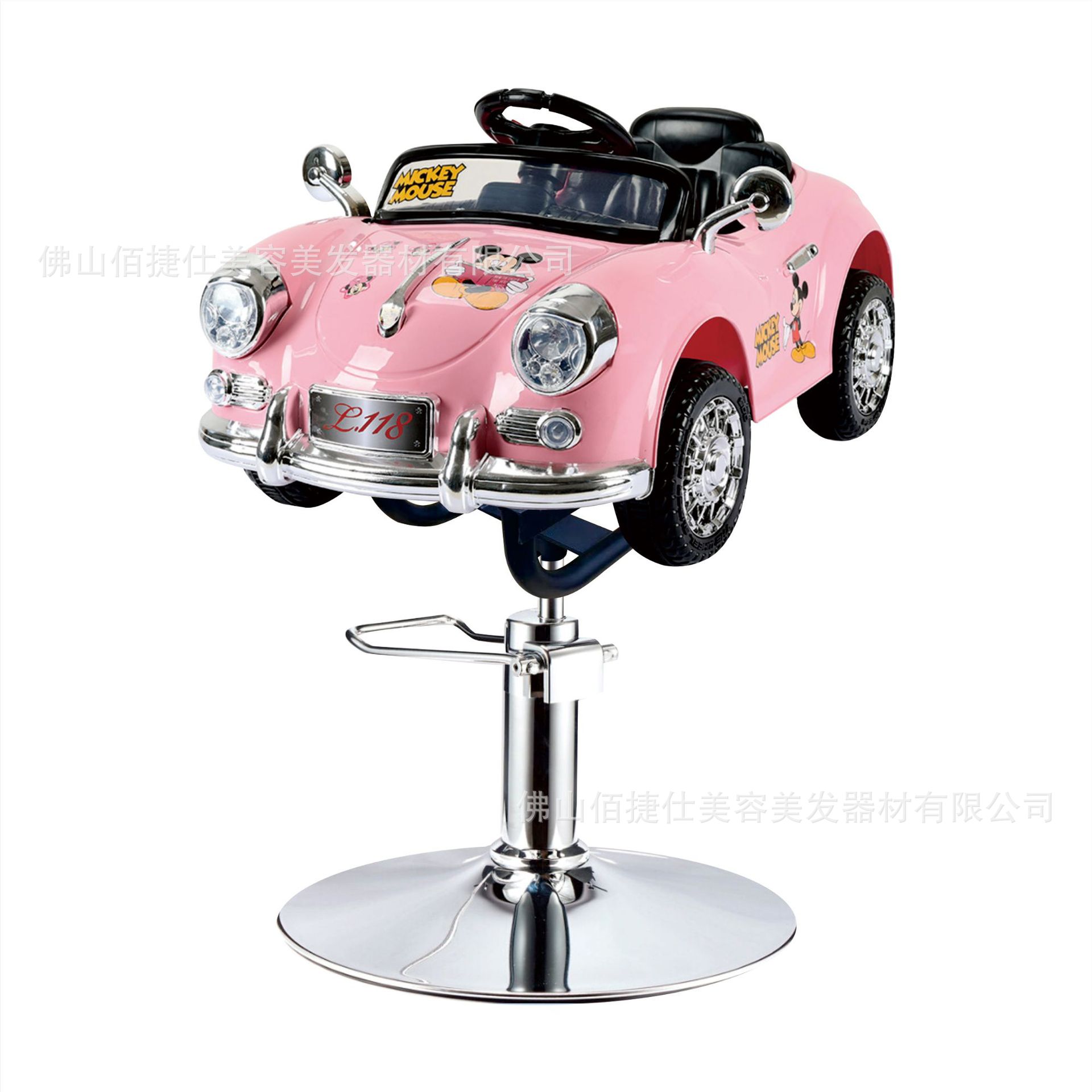 Asiento eléctrico de barbero infantil silla de barbero de automóvil elevación silla giratoria música barbero de automóvil para niños silla de corte de pelo para niños