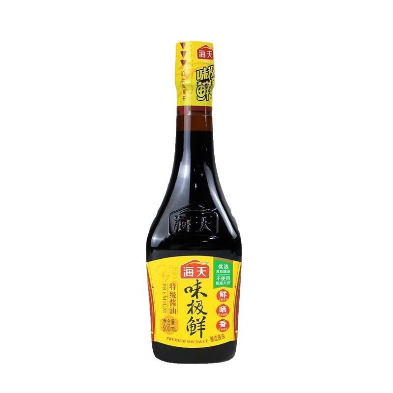 海天酱油味极鲜500ml黄豆酿造级生抽煲仔饭肠粉酱汁鲜味豉油凉|undefined