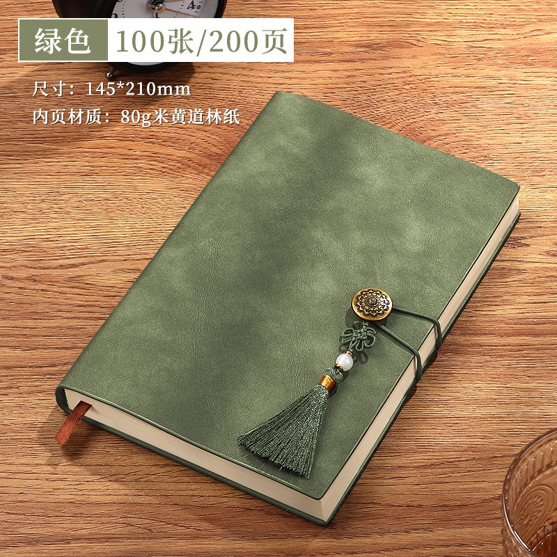 复古软皮笔记本本子羊巴皮记事本礼盒装2025年新款中国风A5商务|undefined
