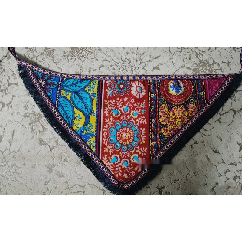 Шарф для девочек, собирающих чай, этнический, сделай сам, детский, грязный, официант, сухие товары, головной убор для выступлений в ресторане, женский головной убор в стиле ретро.