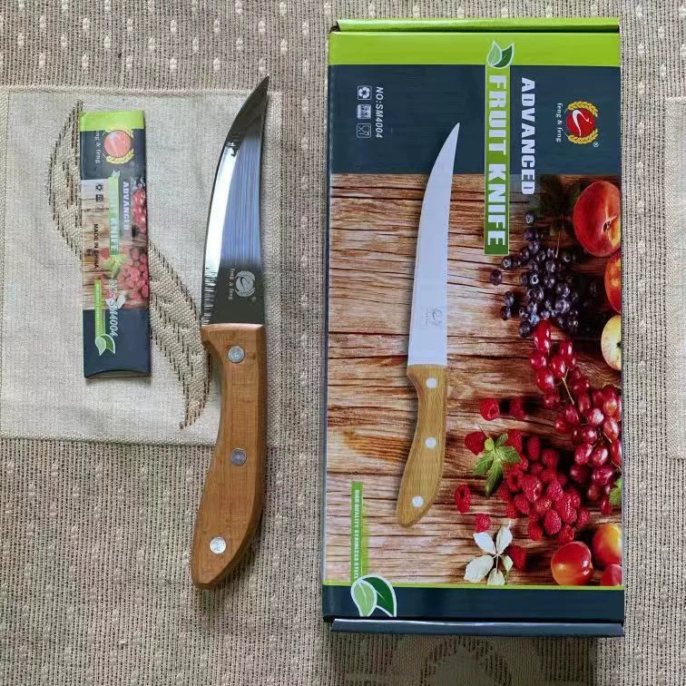 Yangjiang Feng Zhifeng 4004, scimitar Feng Zhifeng, нож из нержавеющей стали с деревянной ручкой