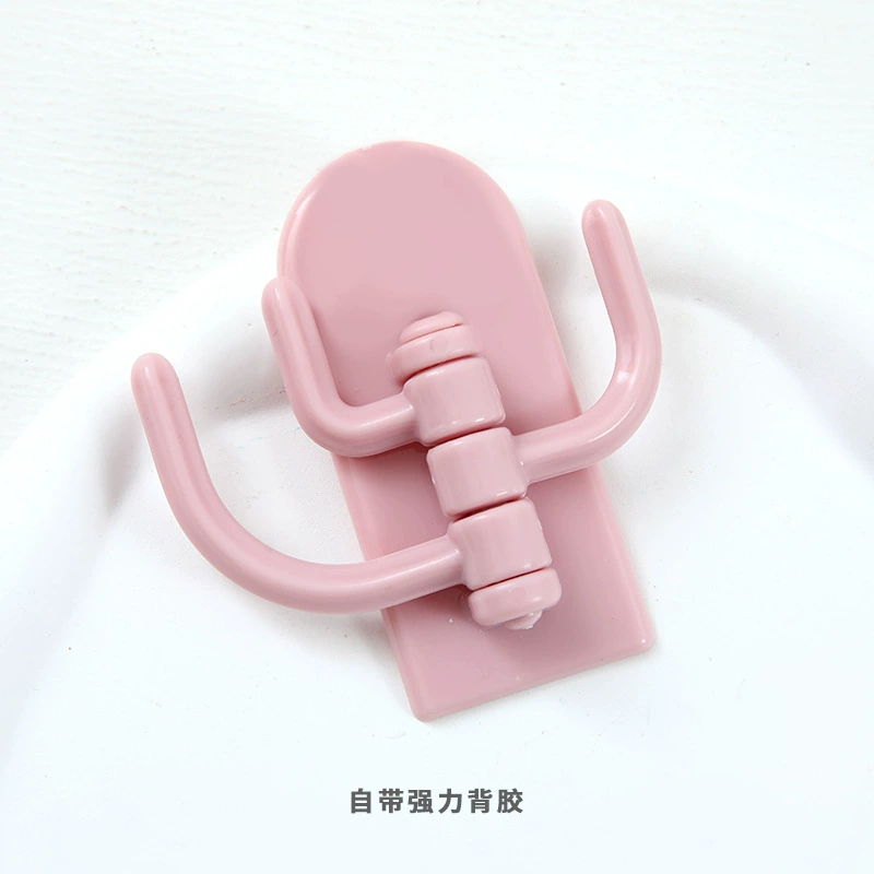 Cute cartoon three -hook hook Student dormitory wall without trace avoidance sticking hook wall door behind the key hook