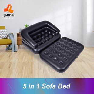 JILONG inflatable sofa bed double thickened sofa multifunctional outdoor portable folding inflatable sofa bed