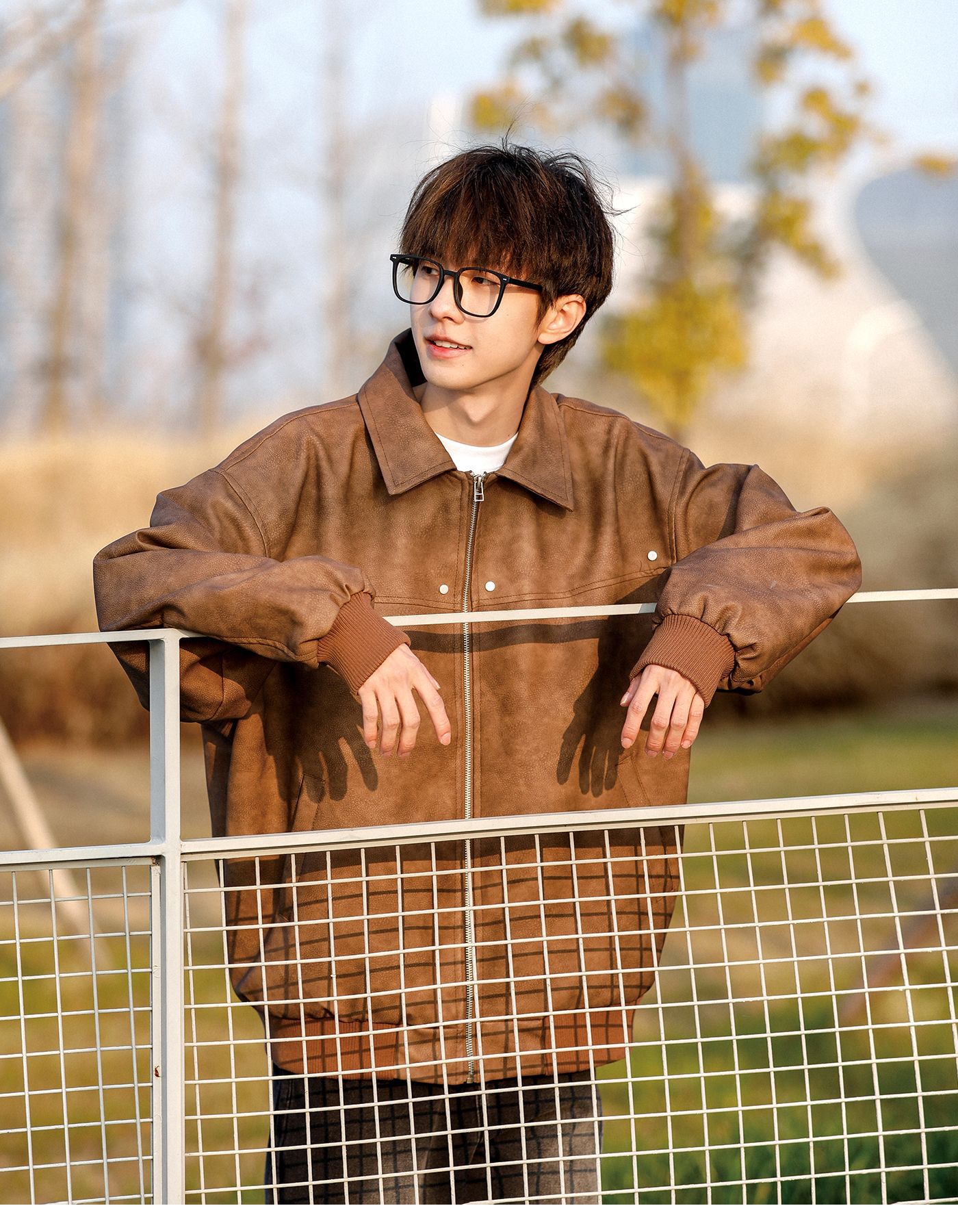 Men's Retro Brown Leather Jacket