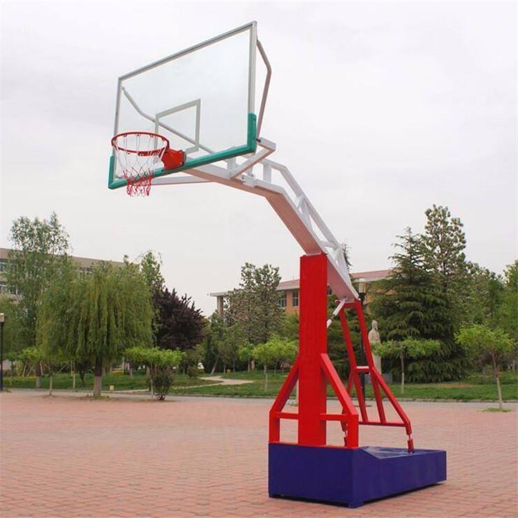 Estándar enterrado rack de baloncesto al aire libre adulto entrenamiento doméstico juego de tubo cuadrado fijo rack de bola azul al aire libre