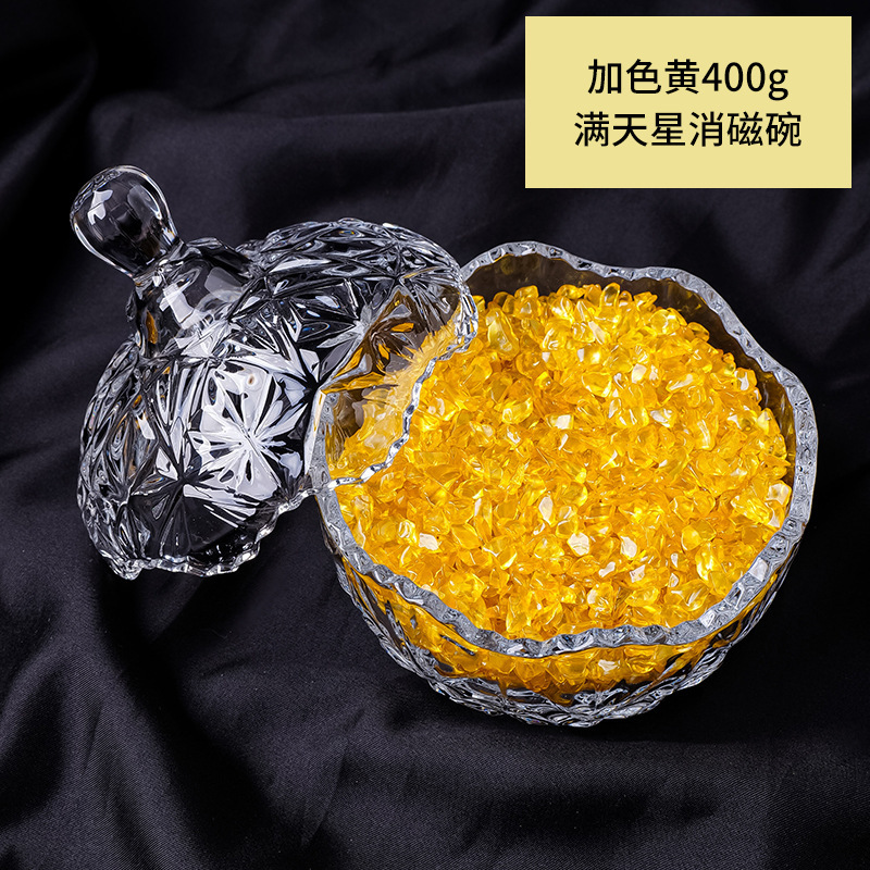 cristal natural piedra triturada desmagnetizante cuenco pulsera desmagnetizante energético cuenco de purificación para atraer la riqueza y el tesoro caja de almacenamiento utensilios adornos