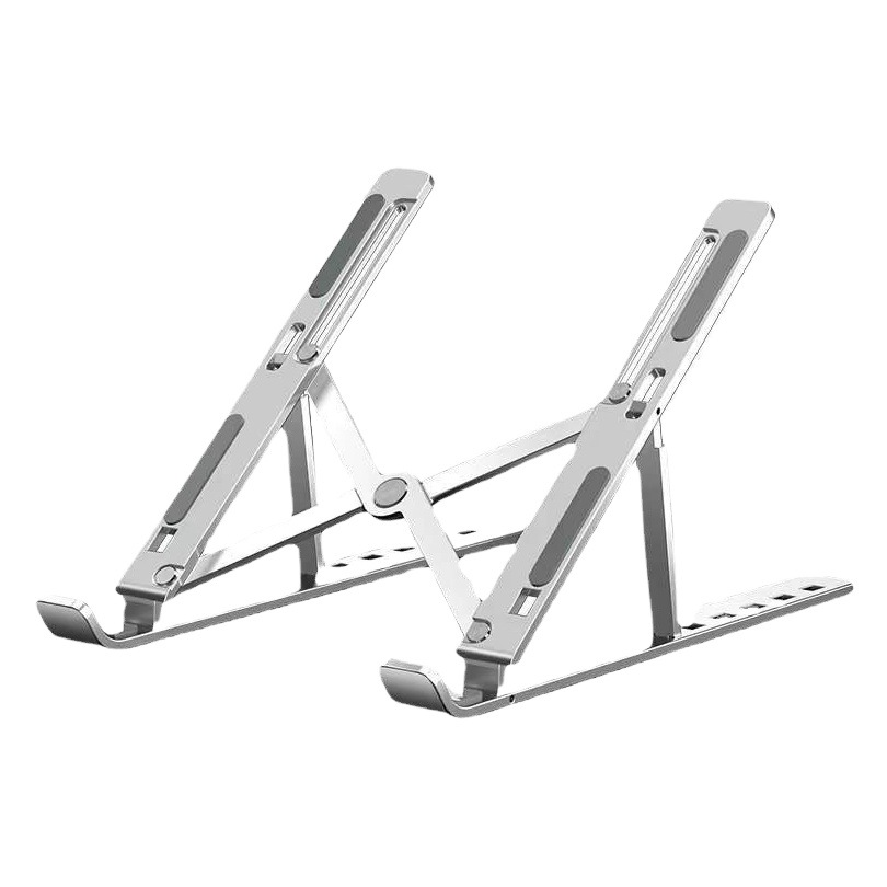 Soporte para portátil popular, soporte plegable de aleación de aluminio con refrigeración, soporte para portátil portátil con altura ajustable