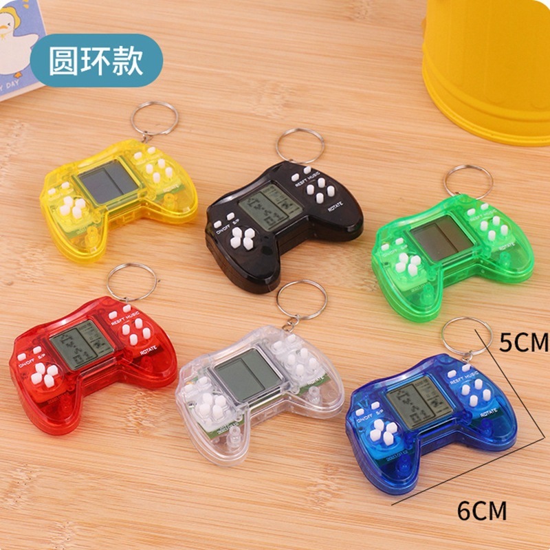 ハンドヘルドミニテトリス電子ゲーム機カピバラノスタルジックなパズルキーホルダー小さなペンダント子供のおもちゃ|undefined