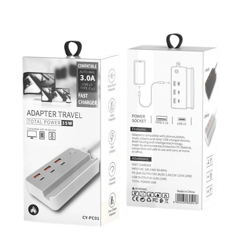 Universal phone holder for home use, charger, 35W