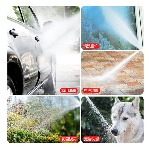 High-pressure cleaner cleaning nozzle with quick connector for home use, swivel quick-connect cleaning water gun